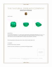 1.72 Ct. Emerald from Colombia Appraisal