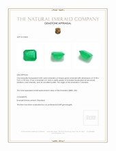 4.00 Ct. Emerald from Colombia Appraisal