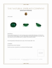 2.27 Ct. Emerald from Zambia Appraisal