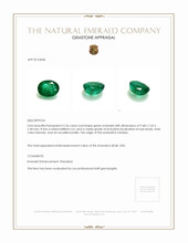 2.56 Ct. Emerald from Zambia Appraisal