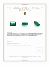 3.16 Ct. Emerald from Zambia Appraisal