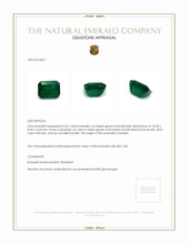 5.01 Ct. Emerald from Zambia Appraisal