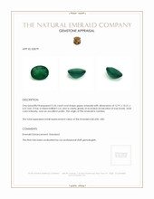 5.26 Ct. Emerald from Zambia Appraisal