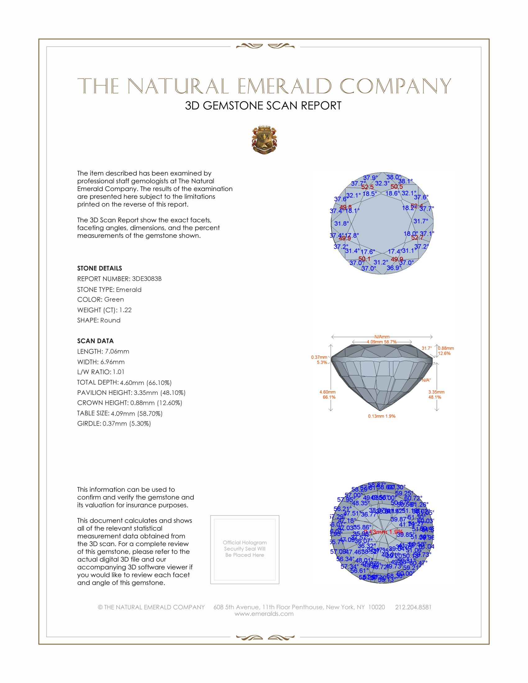 1.22 Ct. Emerald from Zambia