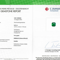8.31 Ct. Emerald from Zambia Scan Report