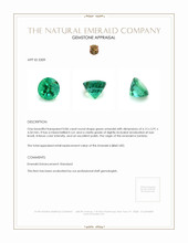 0.86 Ct. Emerald from Zambia Appraisal