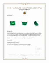 2.98 Ct. Emerald from Zambia Appraisal