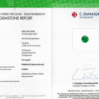 11.16 Ct. Emerald from Zambia Scan Report