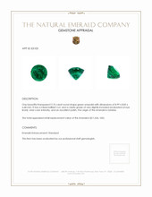 2.76 Ct. Emerald from Zambia Appraisal