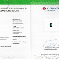 4.10 Ct. Emerald from Zambia Scan Report