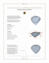 1.27 Ct. Emerald from Zambia 3 D Scan Report