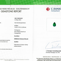 4.70 Ct. Emerald from Zambia Scan Report