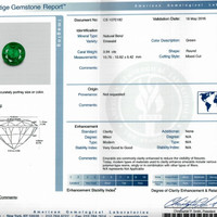 3.94 Ct. Emerald from Zambia Scan Report
