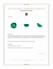 1.05 Ct. Emerald from Zambia Appraisal