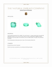 2.04 Ct. Emerald from Colombia Appraisal
