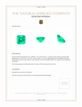 1.36 Ct. Emerald from Colombia Appraisal