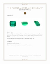 5.73 Ct. Emerald from Zambia Appraisal