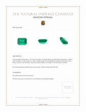 1.96 Ct. Emerald from Zambia Appraisal