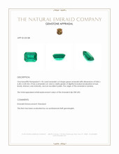 1.96 Ct. Emerald from Zambia Appraisal