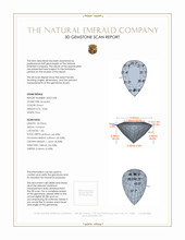 10.86 Ct. Emerald from Colombia 3 D Scan Report