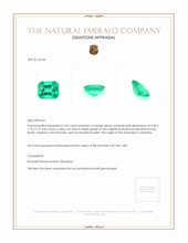 2.49 Ct. Emerald from Colombia Appraisal