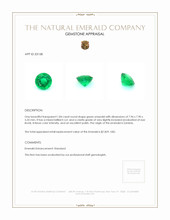 1.84 Ct. Emerald from Zambia Appraisal