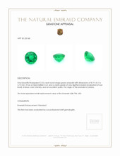 2.25 Ct. Emerald from Zambia Appraisal
