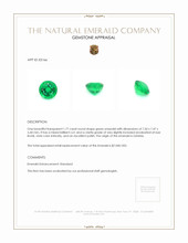 1.77 Ct. Emerald from Zambia Appraisal