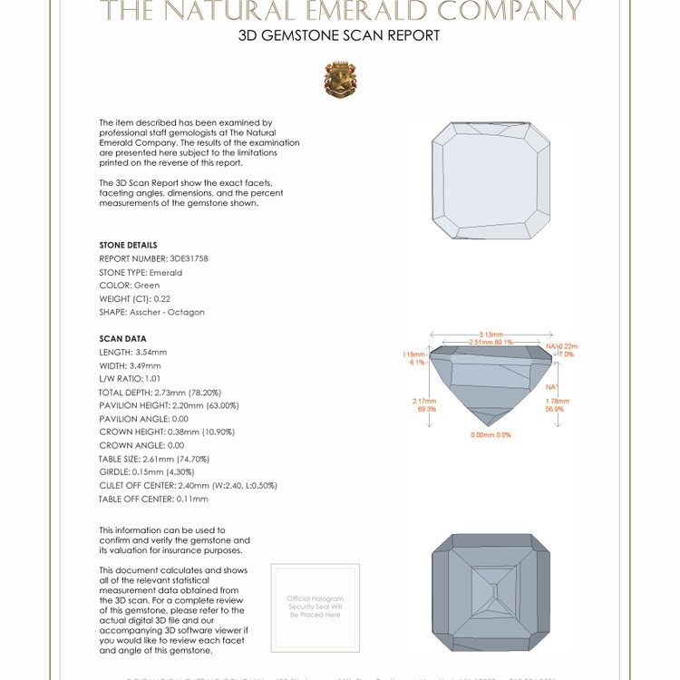 0.22 Ct. Emerald from Russia
