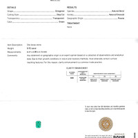 0.92 Ct. Emerald from Russia Scan Report