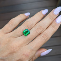 2.71 Ct. Emerald from Zambia Life Style