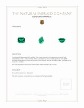 2.54 Ct. Emerald from Zambia Appraisal