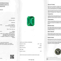 2.54 Ct. Emerald from Zambia Scan Report