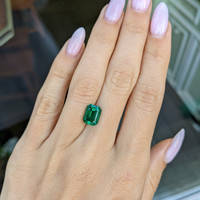 2.49 Ct. Emerald from Zambia Life Style