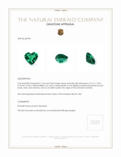1.34 Ct. Emerald from Zambia Appraisal