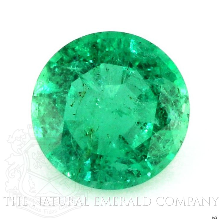  Emerald Ring 0.61 Ct., 18K White Gold