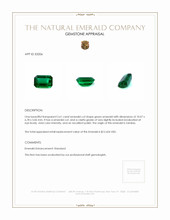 2.61 Ct. Emerald from Zambia Appraisal