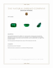 2.61 Ct. Emerald from Zambia Appraisal