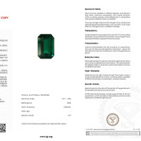 2.61 Ct. Emerald from Zambia Scan Report