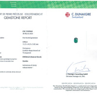 3.96 Ct. Emerald from Zambia Scan Report