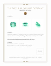 1.39 Ct. Emerald from Colombia Appraisal