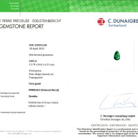 4.03 Ct. Emerald from Zambia Scan Report