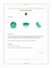 0.57 Ct. Emerald from Zambia Appraisal
