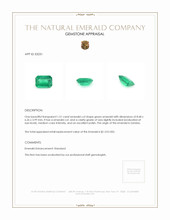 1.51 Ct. Emerald from Zambia Appraisal