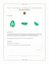7.50 Ct. Emerald from Brazil Appraisal