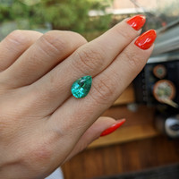 3.07 Ct. Emerald from Brazil Life Style