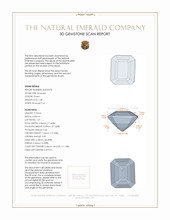 1.38 Ct. Emerald from Zambia 3 D Scan Report