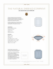 1.07 Ct. Emerald from Zambia 3 D Scan Report