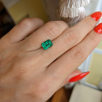 1.41 Ct. Emerald from Zambia Life Style