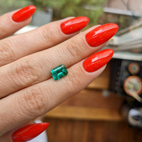 1.58 Ct. Emerald from Zambia Life Style
